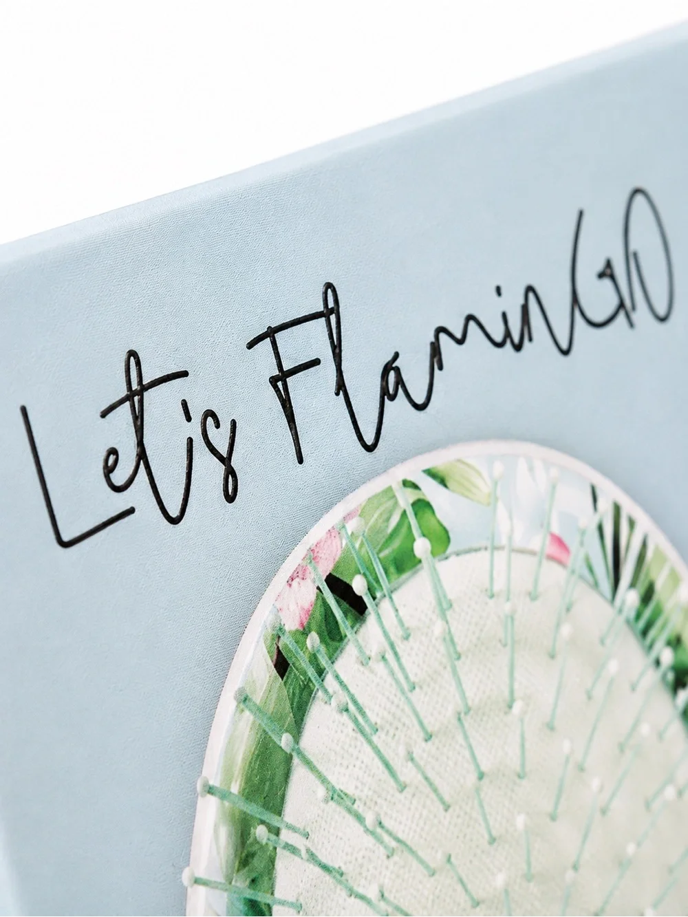 Framar Let’s FlaminGO Detangling Hair Brush Tropical Floral NIB Wet & Dry